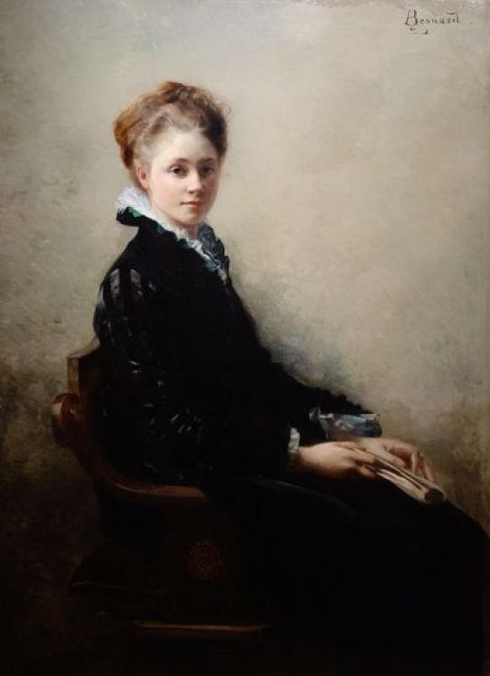 Portrait de Jeanne Gorges, (1874). Huile sur toile.
