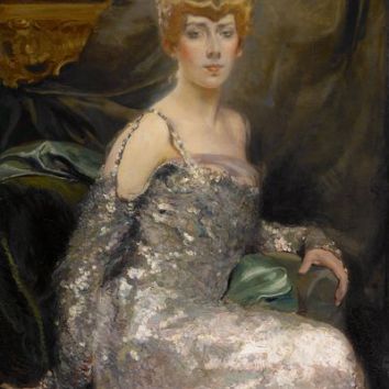 Portrait de la comtesse Maurice Pillet- Will, vers 1900-1905, huile sur toile, 101 x 82 cm.