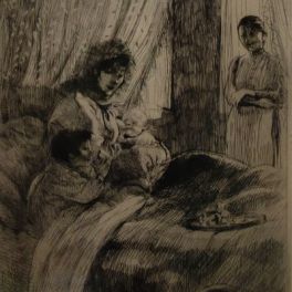 Extrait de La Femme (1885-1887). Suite de douze planches gravées à l’eau-forte, à la pointe sèche et à l’aquatinte.