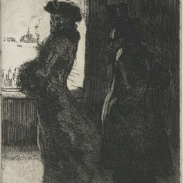 L’inconnue ou La Raccrocheuse (de la série «Elle»), (1900-1901) eau forte, 13,8 x 11 cm.